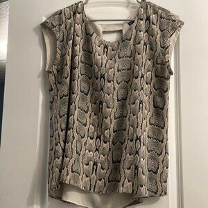 Express snake print top